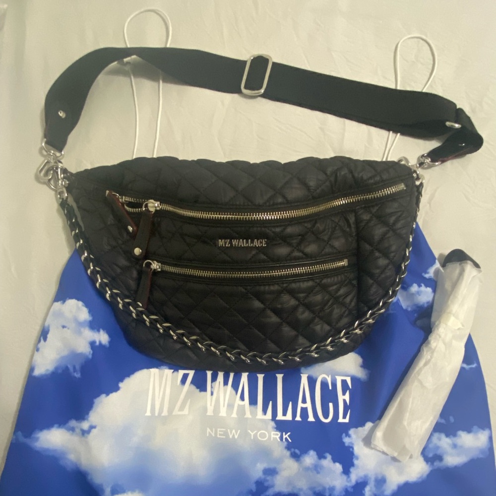 MZ Wallace Black Quilted sling